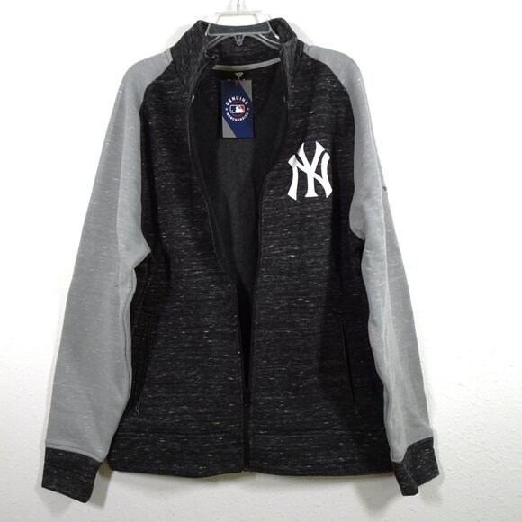 Fanatics New York Yankees Full-Zip Jacket Men's Size XL Gray Fan Apparel - Picture 4 of 7
